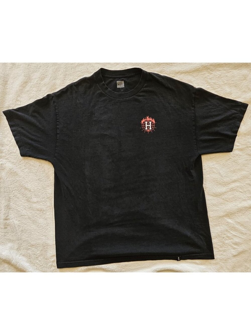 Men’s Black Huf x Thrasher T-shirt XL Good Condition Ready To Wear Rare Find